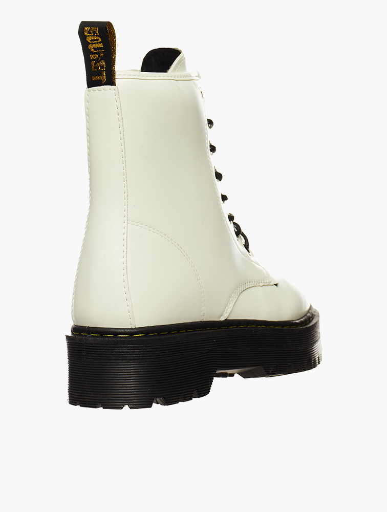 MyRunway | Shop Soviet White & Black Lace Up Zoe Boots for Women